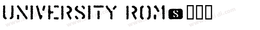 University Rom字体转换